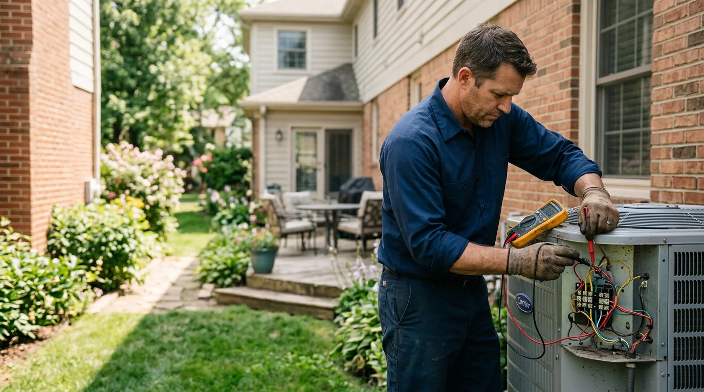 HVAC technician working near Apalachin, NY